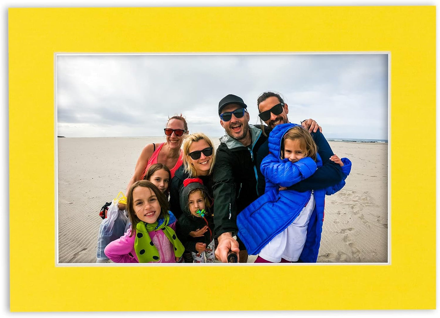 5.5x8.5 Mat for 8.5x11 Frame - Precut Mat Board Acid-Free Show Kit with Backing Board, and Clear Bags Mixed Colors 5.5x8.5 Photo Matte For a 8.5x11 Picture Frame Matboard for Framing, Pack of 100 Mats