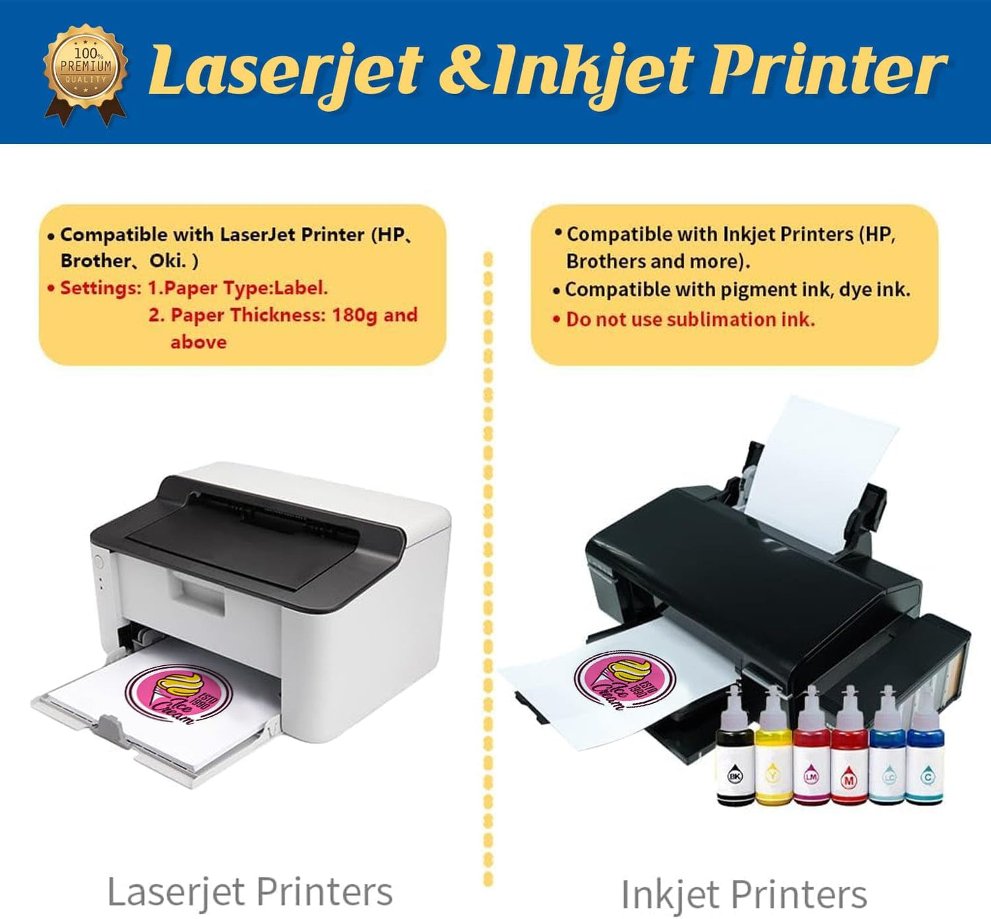 TransOurDream Tru-Heat Transfer Paper for Inkjet & Laserjet Printer (500 Sheets 8.5x11, 3.0) Printable HTV Heat Transfer Vinyl for T Shirts Iron on Transfers for Light Fabrics