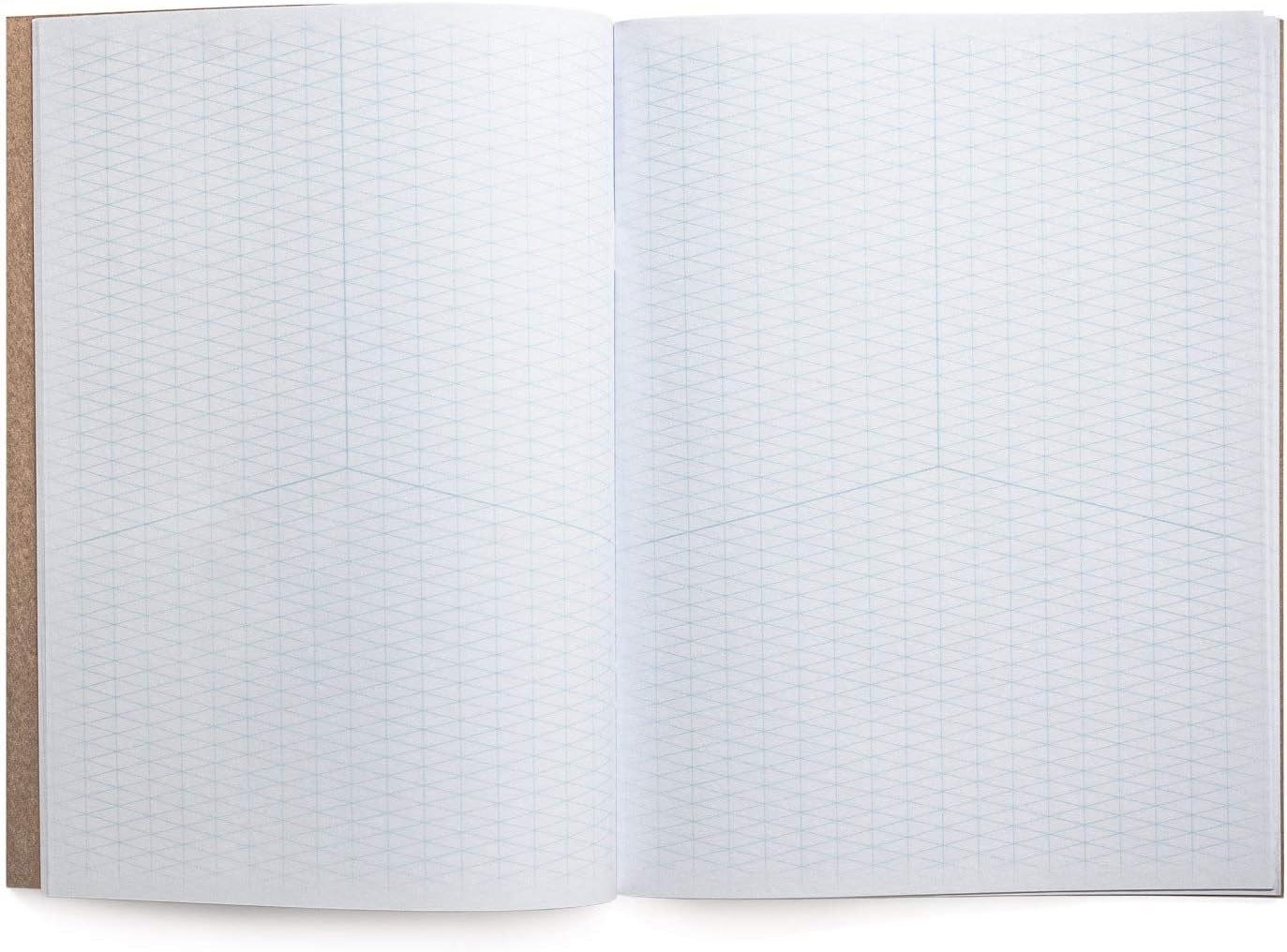 KOALA TOOLS | Isometric Graph Paper Notebook (1 Unit) | 7.5" x 9.75", 60 pp. - Kraft Cover Isometric Grid Drawing Pads - Suitable for Industrial, Architectural, Interior Design