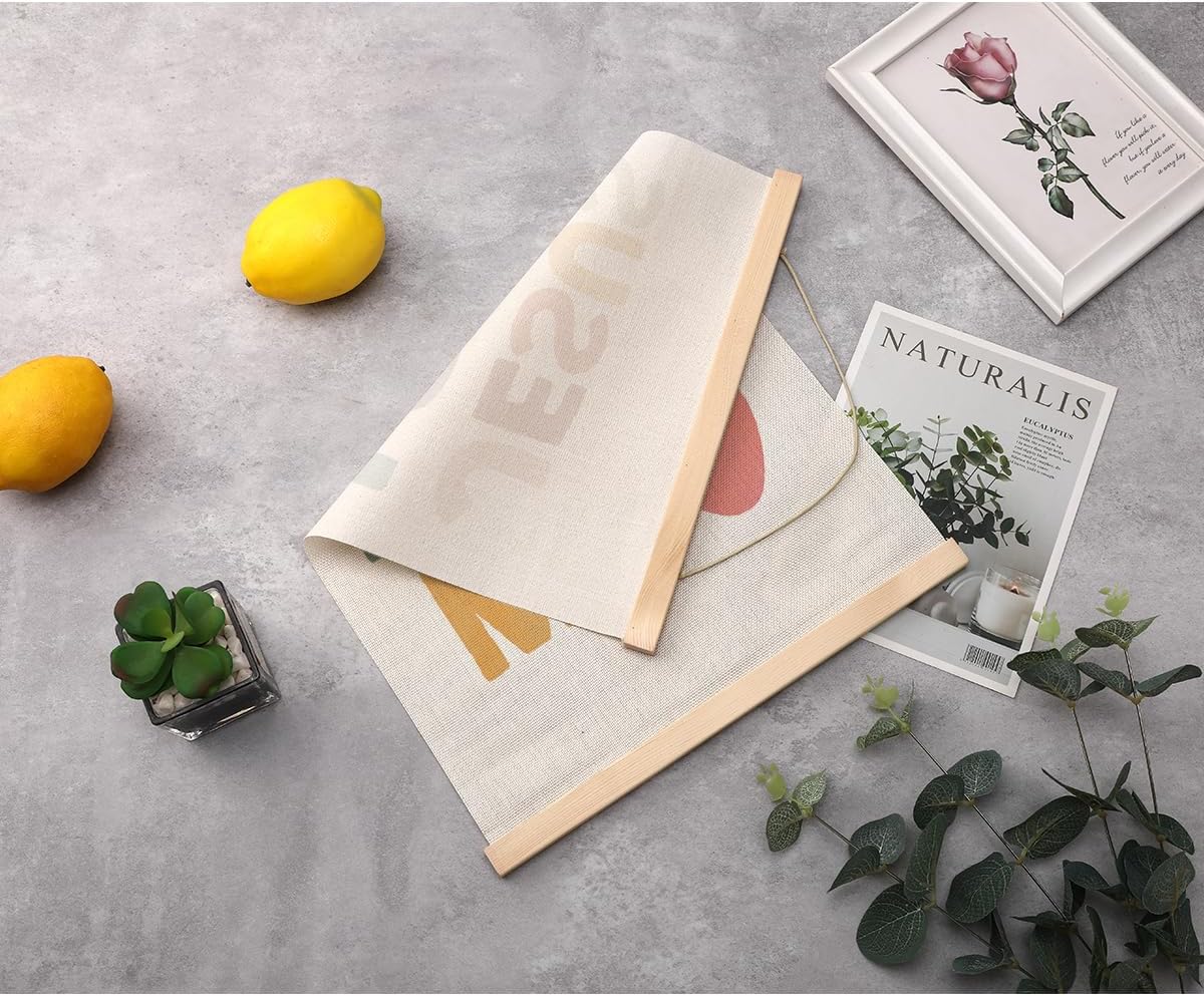 Christian Decor Boho Poster Hanger, Jesus Religious Wall Decor, Christian Gifts Bible Verse Spiritual Gifts Wall Art Wall Hanging Banner Farmhouse Church Apartment Bedroom Kitchen Decor