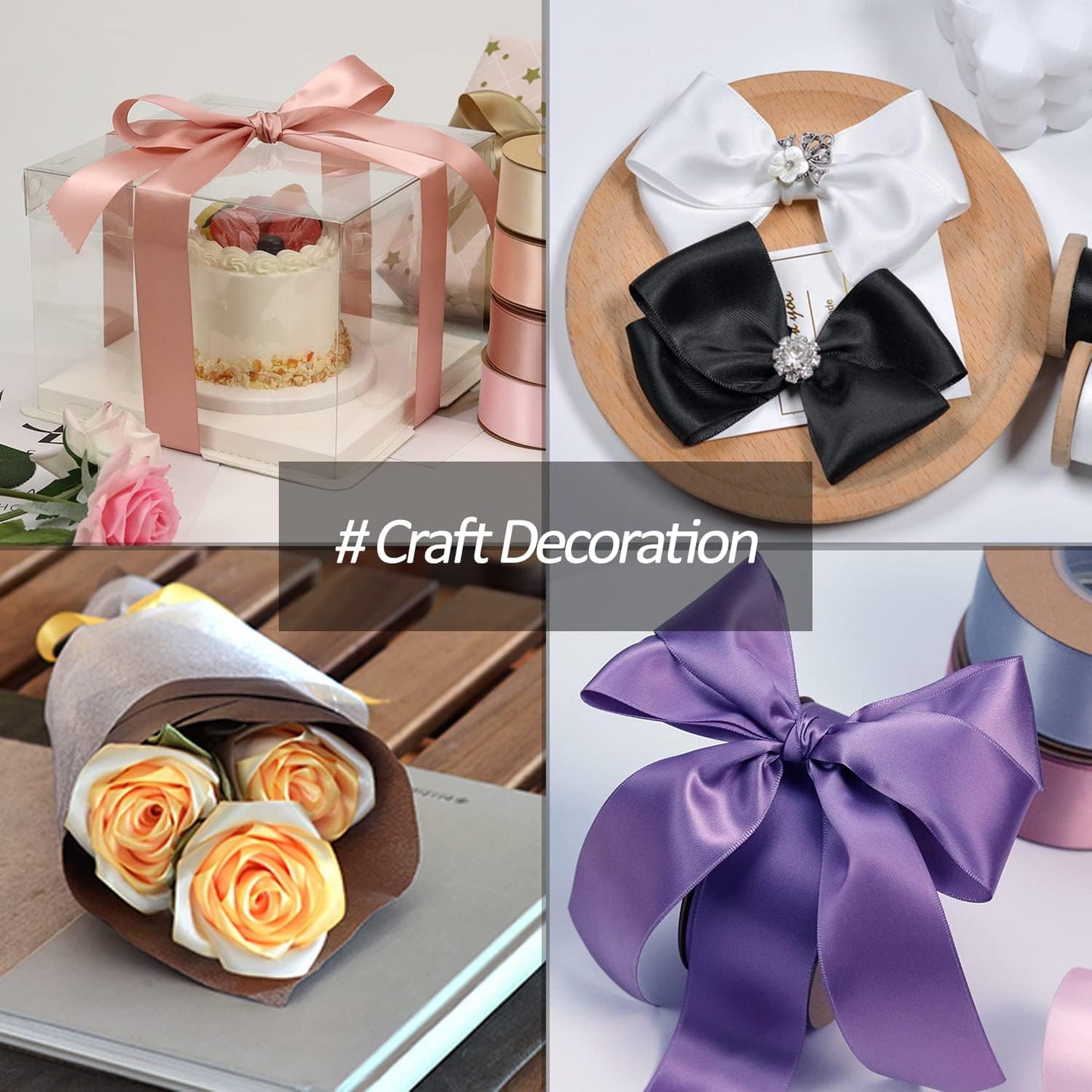 1-1/2" Wide x 100 Yards Single Faced Polyester Wine Red Satin Ribbon, Perfect for Wedding, Gift Wrapping, Bow Making & Other Projects (Wine Red)