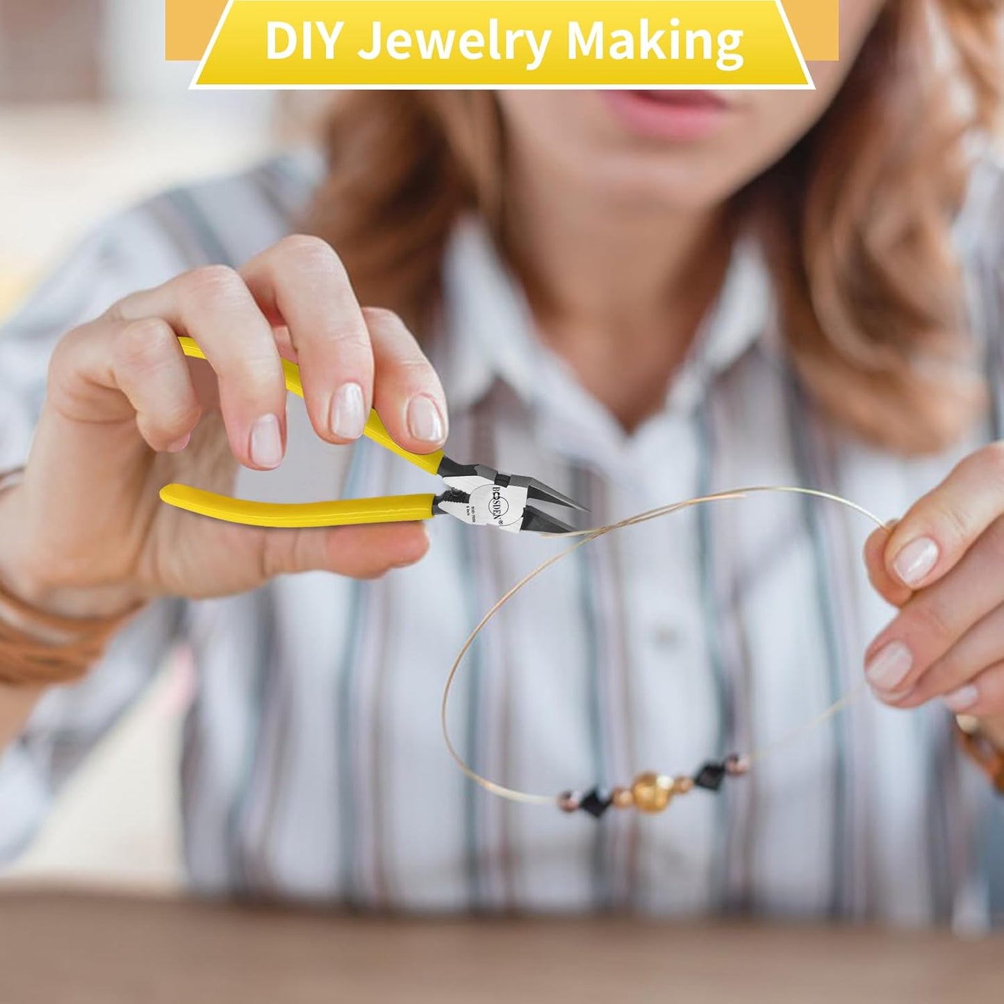 BOOSDEN Wire Cutters 10 PACK, 6 inch Wire Clippers, Dikes Side Cutter Nippers, Diagonal Cutting Pliers, Spring Loaded Flush Cut Pliers for Plastics, Crafts, Zip Tie, Floral