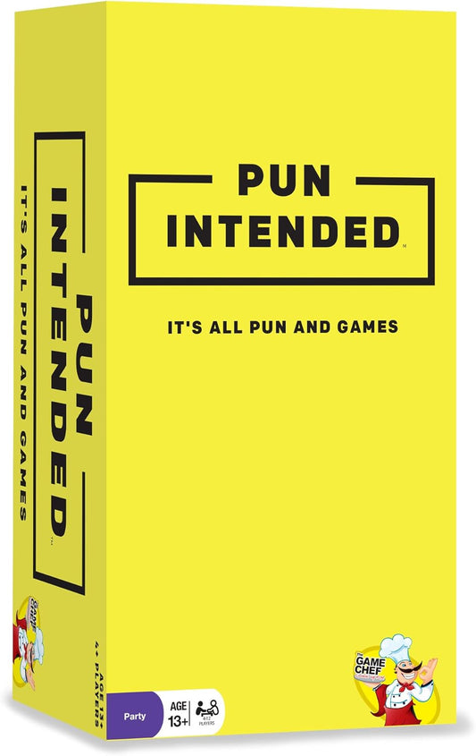 Pun Intended Party Game for Pun Lovers - Hilarious Game Night Card Game for Friends & Family
