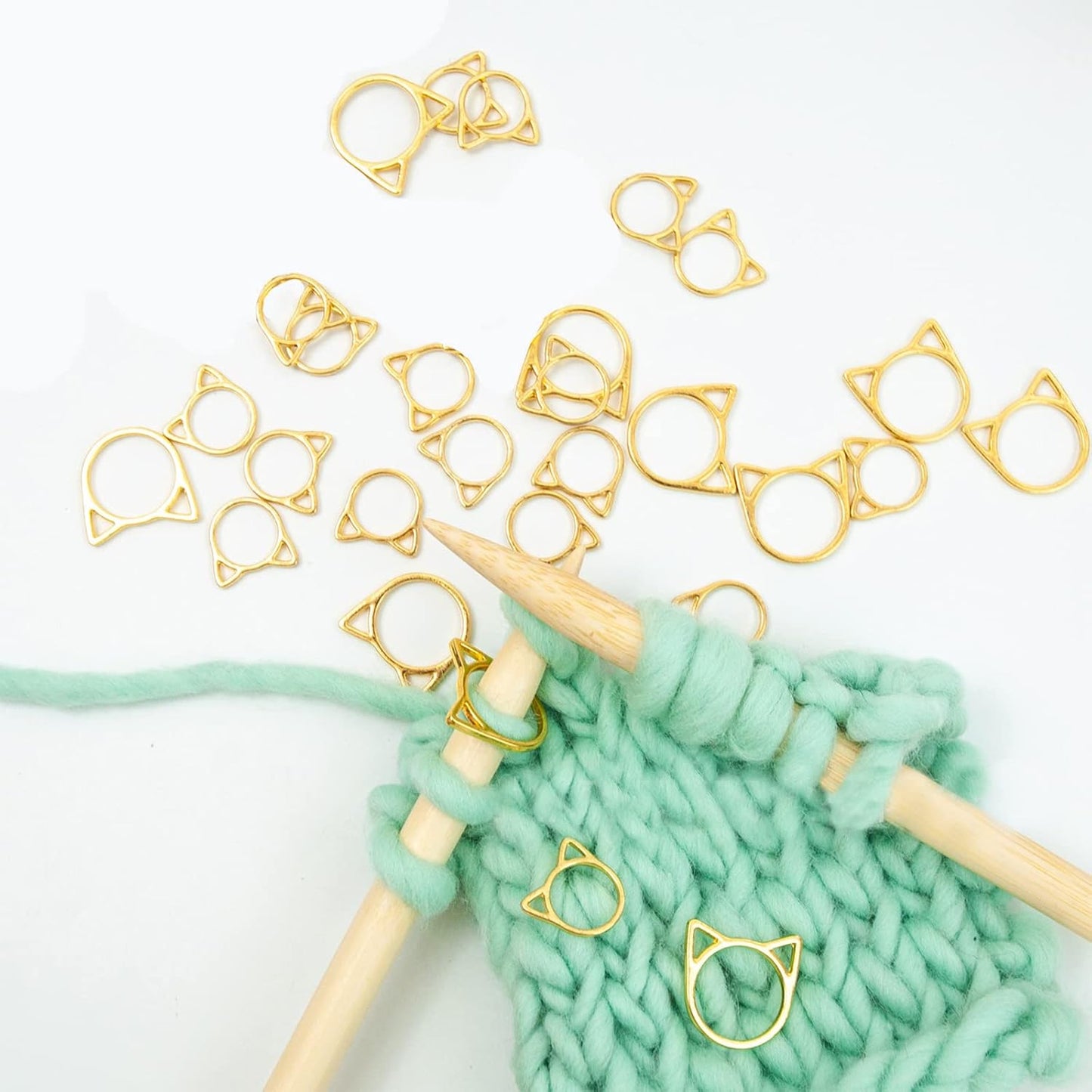 Hilsayum Cat Stitch Markers Cute Stitch Markers Metal Stitch Markers Knitting Accessories Stitch Markers for Crocheting