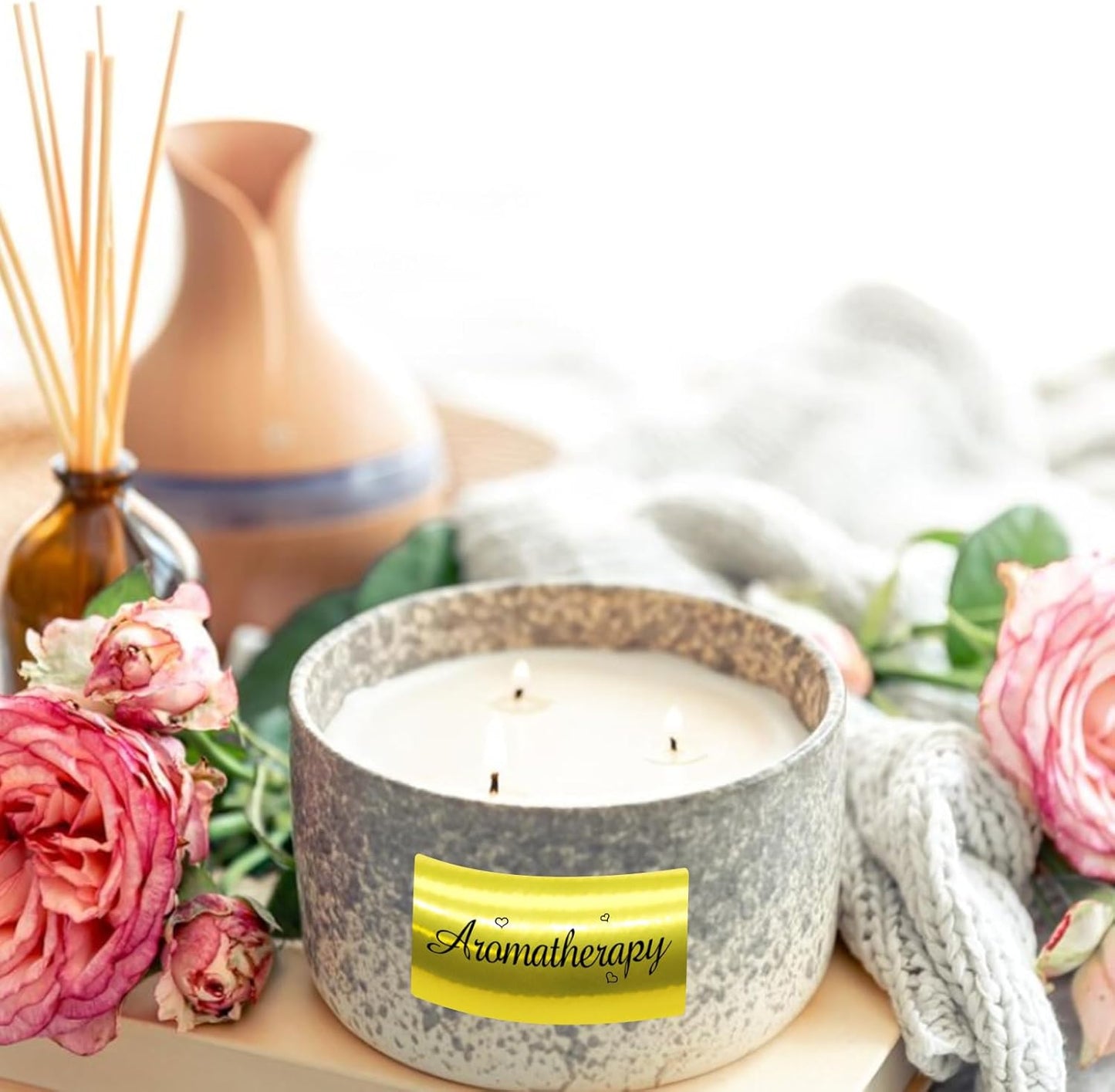 1" x 2" Gold Thermal Label Stickers,Waterproof Thermal Printer Sticker Labels for Gift Wrapping, Self-Adhesive Name Price Tag DIY Custom Logo Design (500 pcs,Gold)