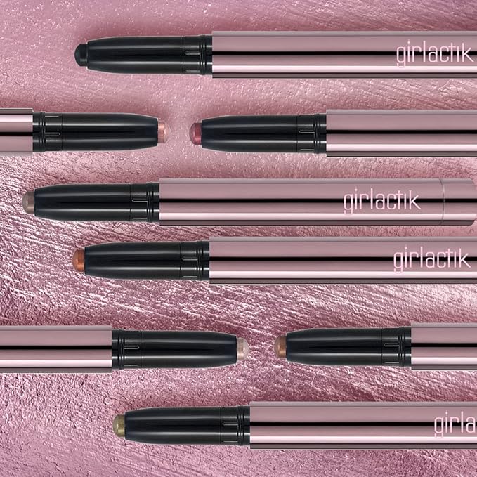 Girlactik Creamy Eyeshadow Stick- Long Lasting and Water-Resistant, Shimmering and Matte Colors Eye Shadow Stick Makeup, Built-in sharpener - 2 g / .07 oz (Stone)