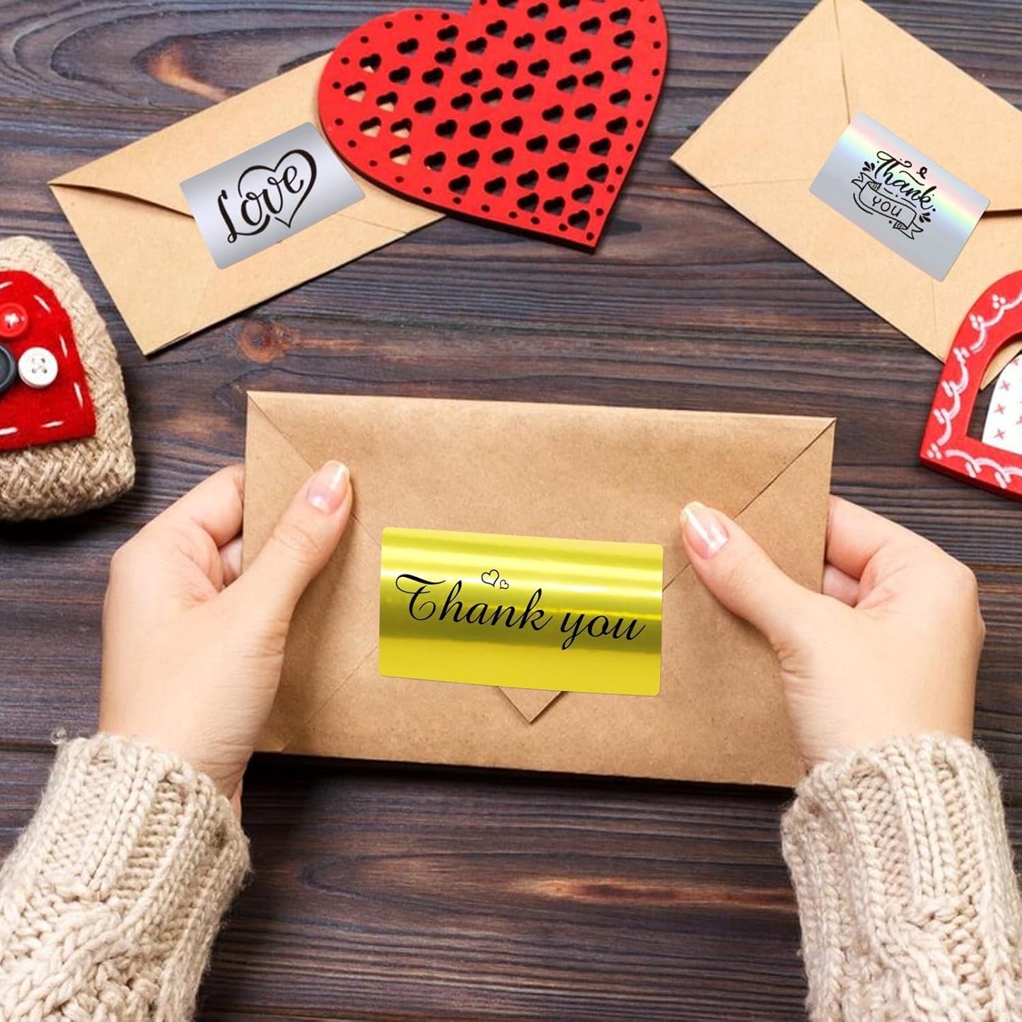 1" x 2" Silver Thermal Label Stickers,Waterproof Thermal Printer Sticker Labels for Gift Wrapping, Self-Adhesive Name Price Tag DIY Custom Logo Design (500 pcs,Silver)