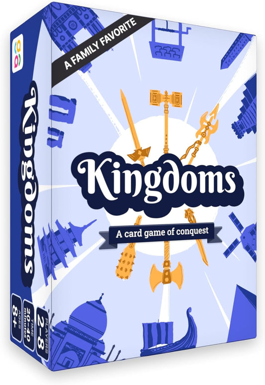 Kingdoms Card Game - Family Strategy Game for 2-8 Players, Ages 8+ | Master Tactics and Outwit Opponents
