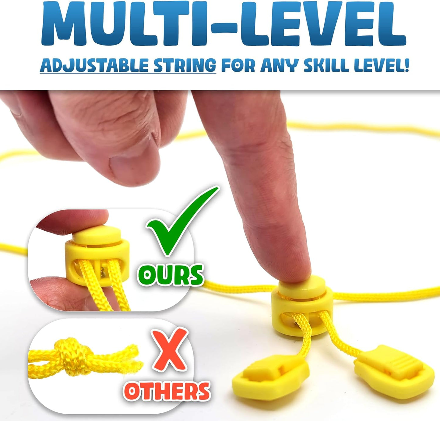 Upgraded (Multi-Level) Magnet Chess Game with String & Stones - Clear & Simple Instructions | Premium Set with 20 Larger & Stronger Stones, Adjustable Rope, 2 Dice & Travel Pouch | for Kids & Adults