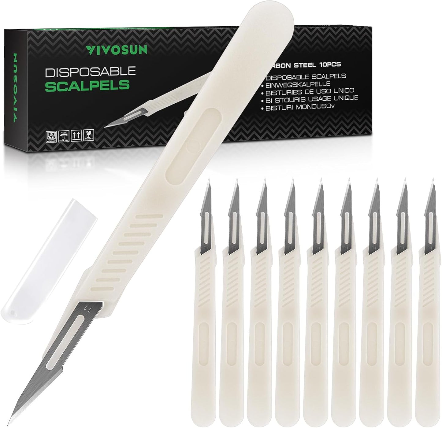 VIVOSUN #11 High-Carbon Steel Blades for Cutting Plants and Propagation