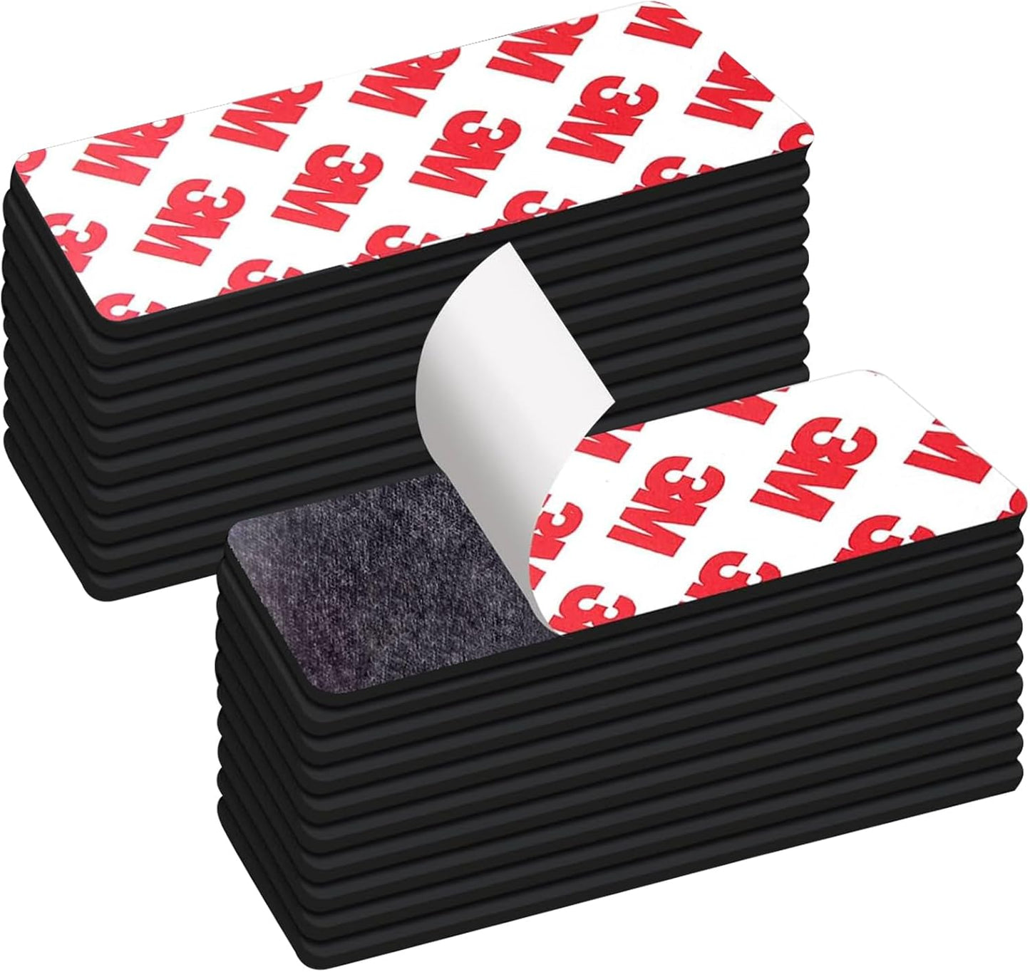 Thaibear Magnetic Strips with Adhesive Backing (20 Pack, 4" x 2") Strong Flexible Magnetic Tape for DIY, Crafts, Fridge - Sticky Magnet Tape Strip for Wall