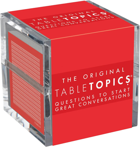 TableTopics Original Conversation Starter Cards for Adults to Break The Ice with 135 Questions for Parties, Gatherings, Small Groups, & Team-Building
