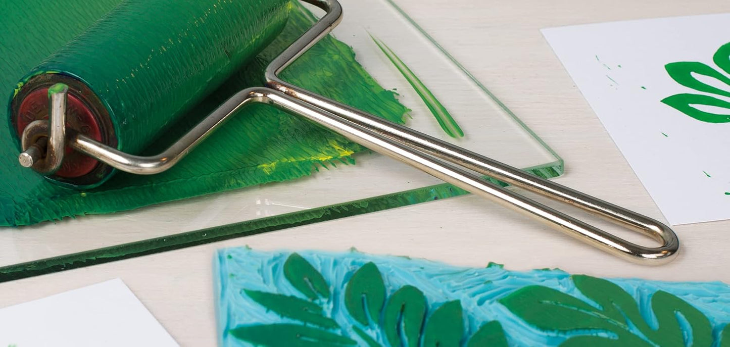 Schmincke - College Linol, Artists' Lino colors, Neon yellow in 75 ml tube, 39840013, low-odour water-based lino printing ink, lightfast, even print