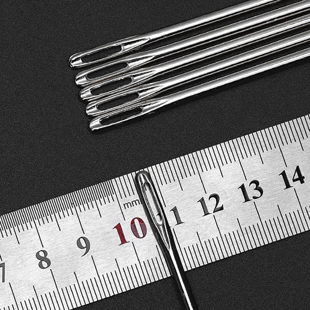 6" Professional Upholstery Needle 15cm length 3mm thickness, Big Eye Hand Sewing Needles for Stitching and Crafting Projects