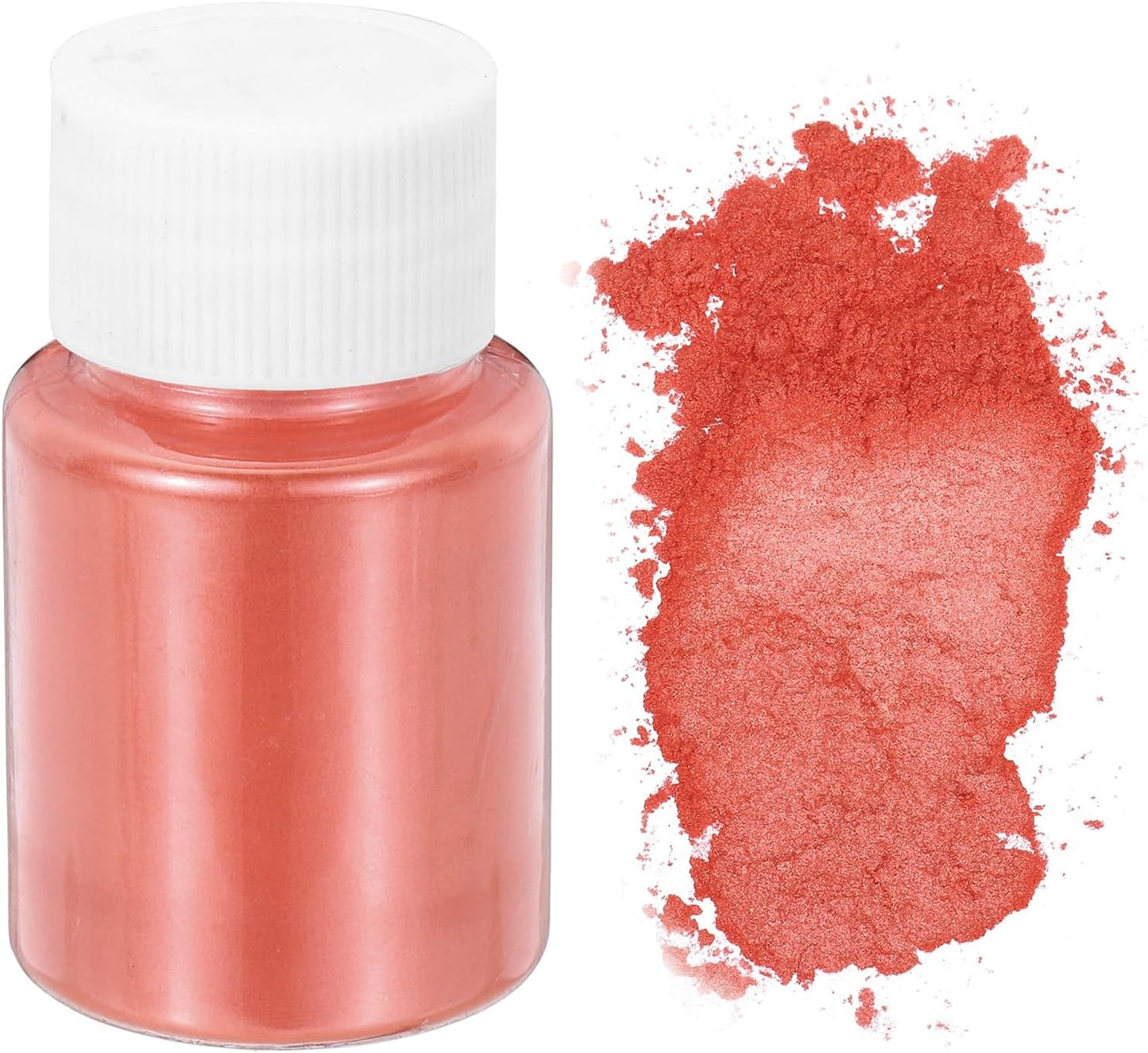 uxcell 10g/0.35oz Cosmetic Grade Mica Powder, 600 Mesh Mica Powder Natural Resin Epoxy Pigment Powders for Casting Resin, Candle Dye, DIY Nail Polish and Lip Gloss, Red