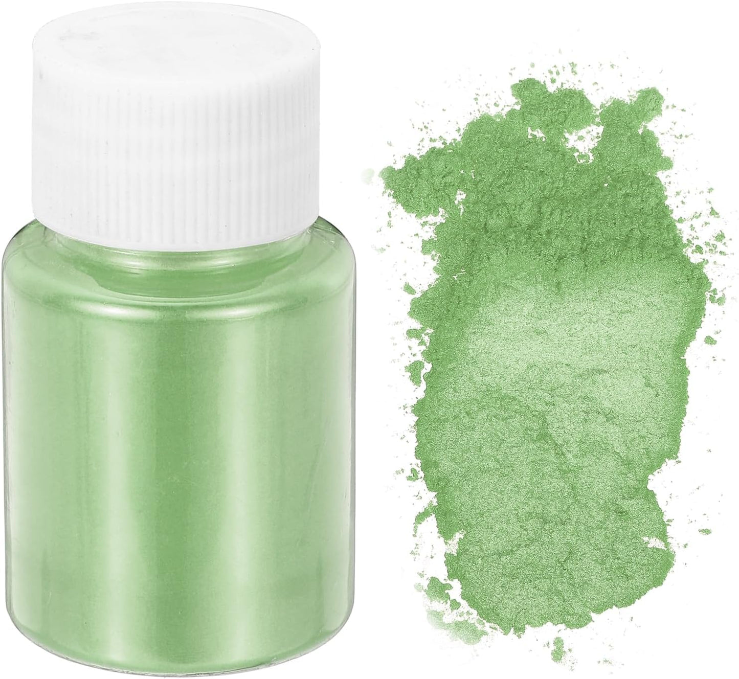 uxcell 10g/0.35oz Cosmetic Grade Mica Powder, 600 Mesh Mica Powder Natural Resin Epoxy Pigment Powders for Casting Resin, Candle Dye, DIY Nail Polish and Lip Gloss, Mint Green