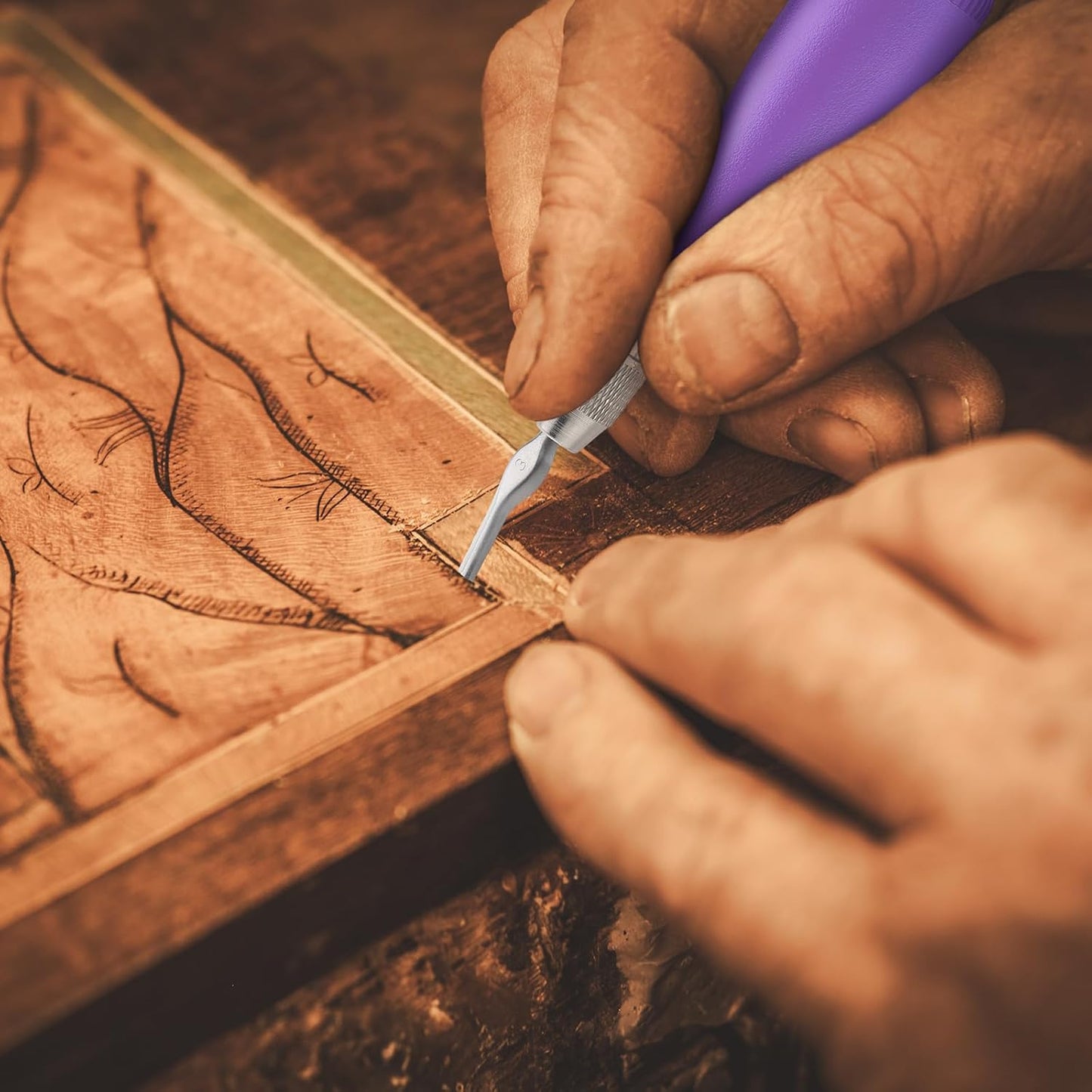 Umigy 12 Pack Craft Linoleum Cutter Kit Carving Tools Assortment Linocut Tools Block Cutters for Block Printing, Assorted Colors