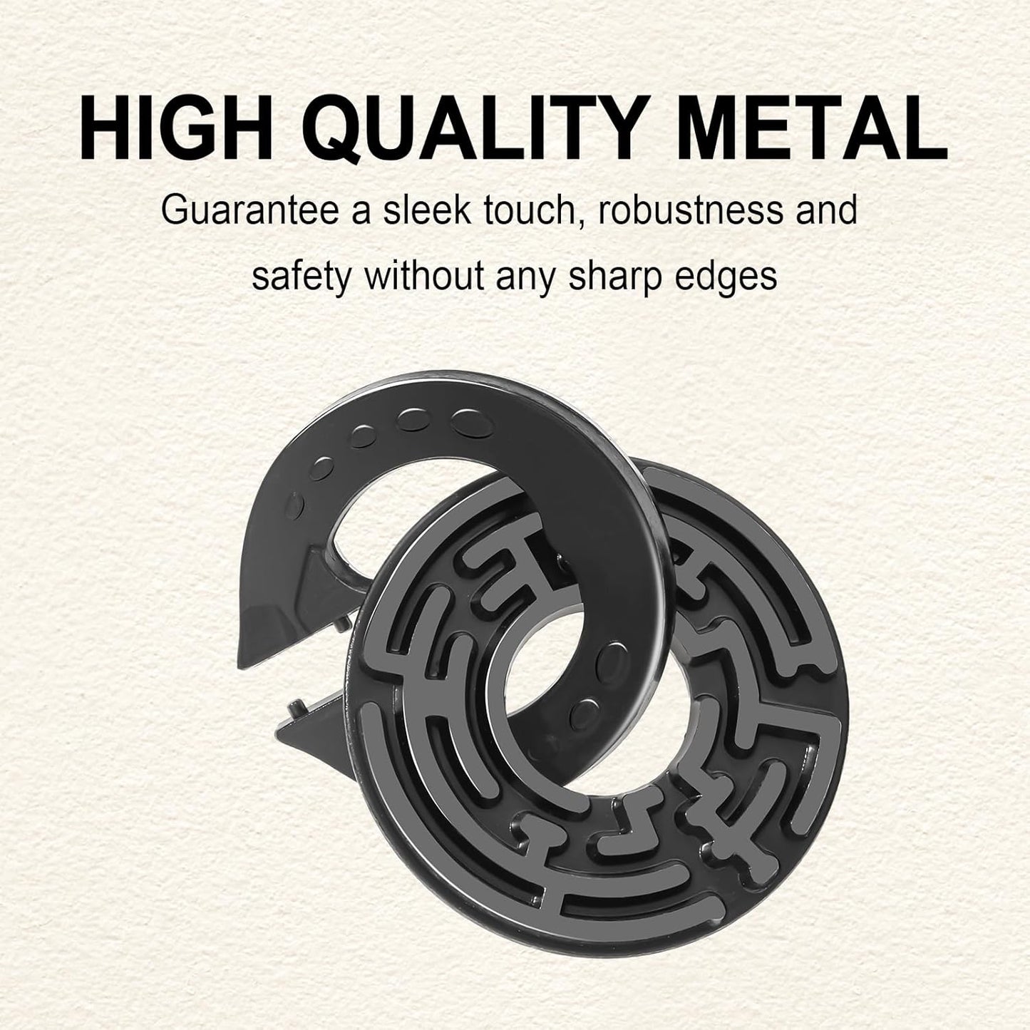 9 PCS Metal Brain Teaser Puzzles Logic Metal Puzzle for Adult Toy Lock Puzzles Gift for AdultsTeenagers (9 PCS Edition B)