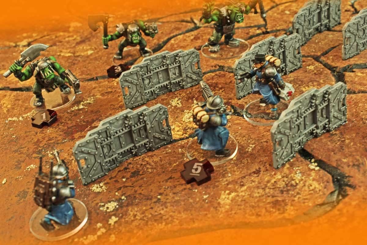 LITKO Wound Token Set Numbered 1, 3, and 5, Compatible with Warhammer: Kill Team 2nd Edition, Translucent Red (30)