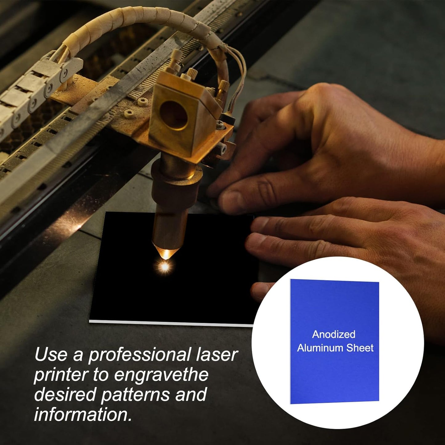 PATIKIL 7x5x1/32inch Anodized Aluminum Sheet, 10Pcs Metal Rectangle Aluminum Plate 0.8mm Thick Engraving Blanks for Laser Engraving DIY Decorative Crafting Home Decoration, Blue