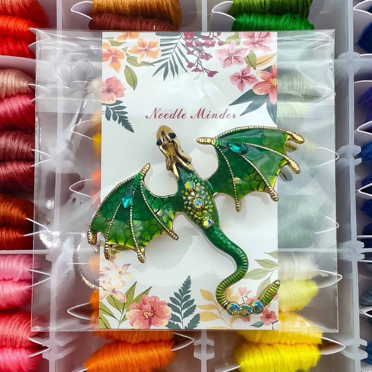 Large Dragon Needle Minder, Needle Minder Magnet, Magnetic Needle Nanny, Fantasy Needlework Accessories for Cross Stitch & Embroidery