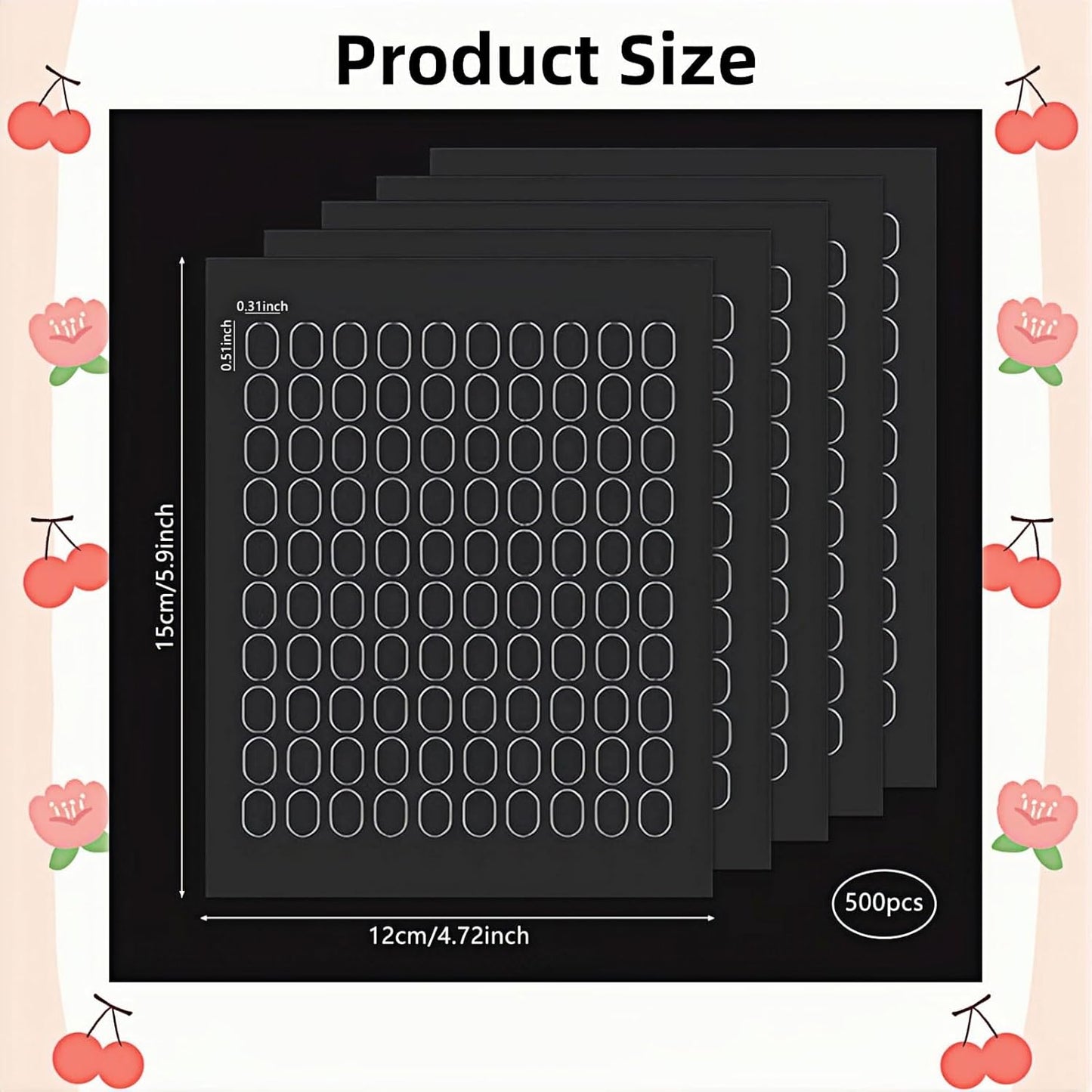 500 Pcs Clear Gel Glue Dots, Double Sided Removable Adhesive Dots, Sticky Tack Mounting Putty for Balloons, Crafts, Photos, Home Decor, DIY Party Decorations