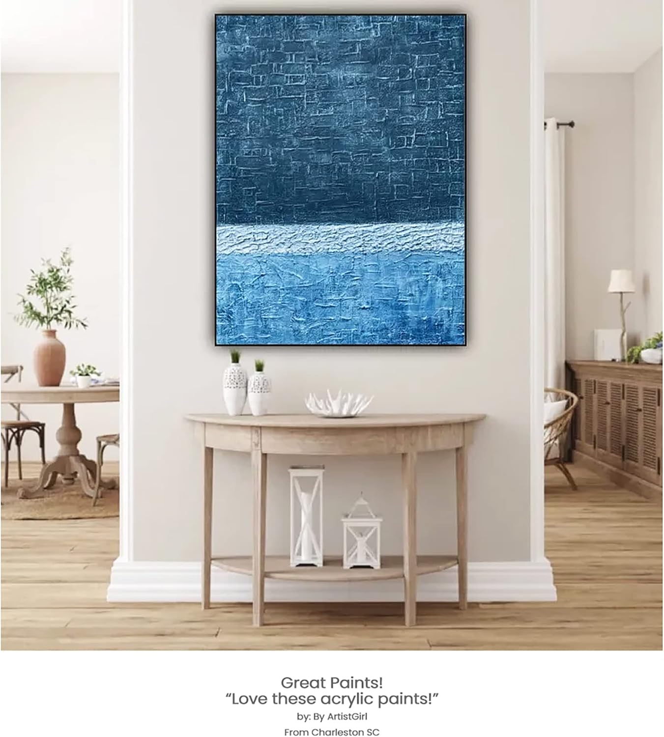 Lukas CRYL Studio Artist Acrylic Paint, Steel Blue, 125 ml Tube - High Pigment Acrylic Paints for Canvas Painting, Large Scale Works - Medium-Viscosity, Water-Mixable, Fast Drying