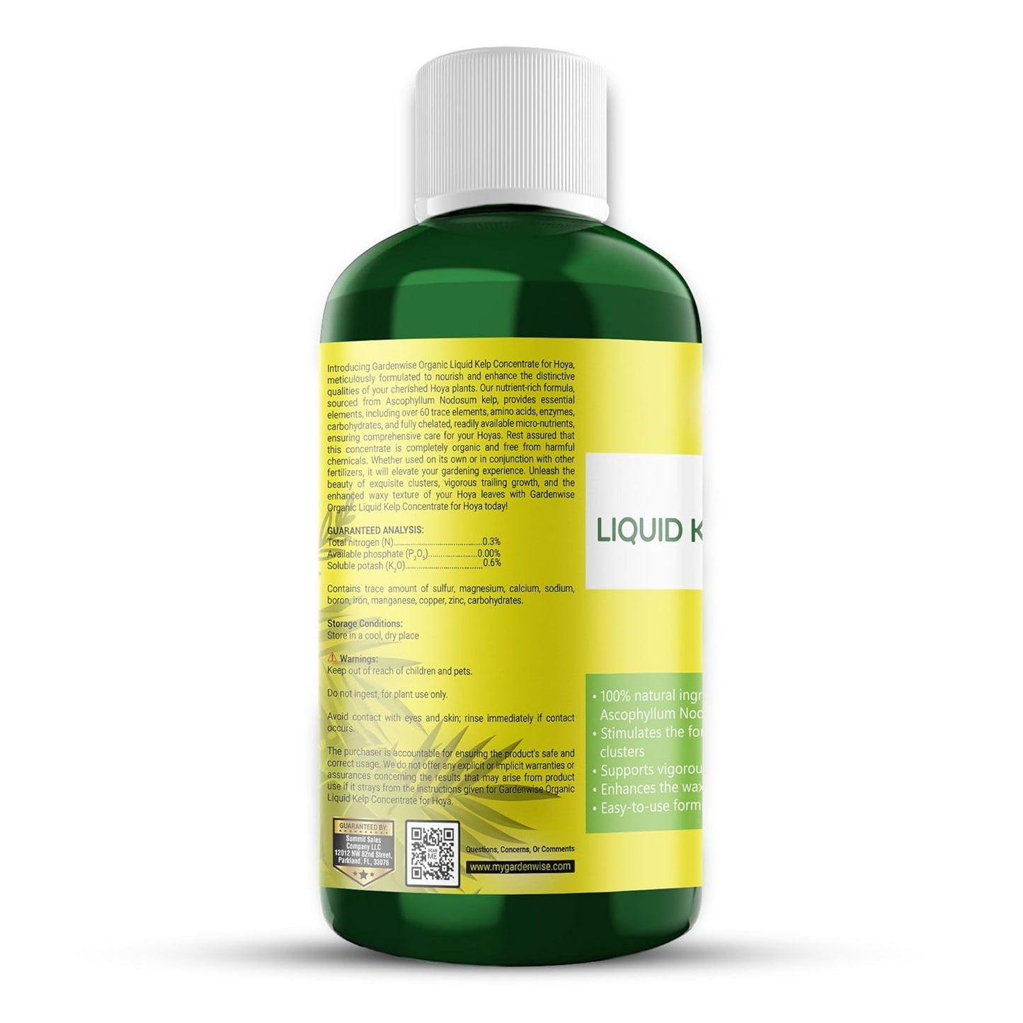 Organic Premium Kelp Seaweed Concentrate for Hoya - Liquid Fertilizer - Liquid Plant Food - Nutrient-Rich Soil Enhancer - Natural Plant Food for Hoya Plant (32 OZ), OLKC-15