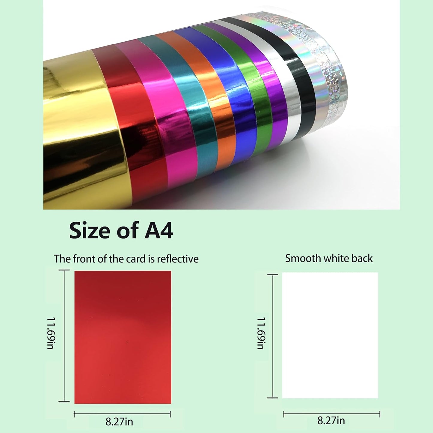 TGXRZX Metallic Red Cardstock Paper,Size 8 "x 11" (250gsm), 15PCS,Mirror Finish Gold Foil Board for Crafting, Invitations, and Decorations,Die Cut and Plotter,Card Making (Bright red)