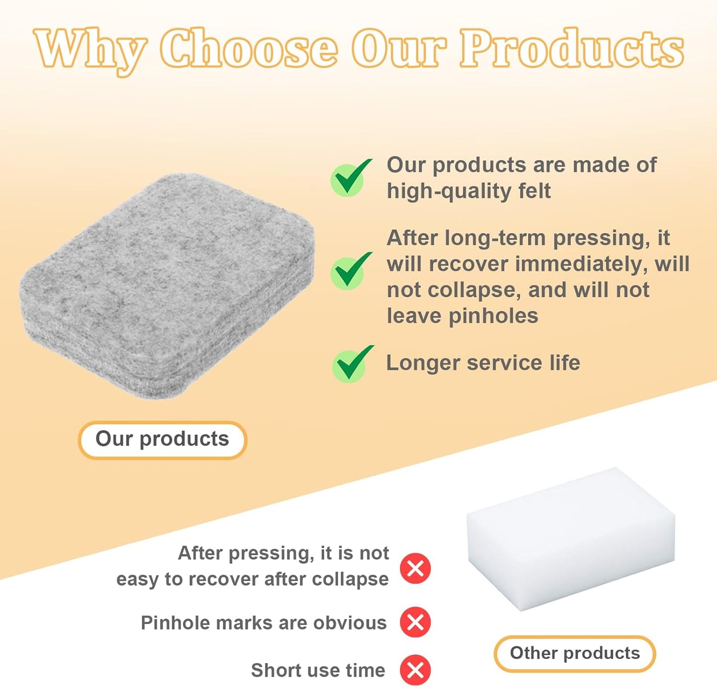 Natural Wool Needled Felting Pad Needle Felting Mat 4.6 * 3.4'' Needle Felting Tools Wool Felt Needle Felting Supplies Felting Tools for Felting Projects Natural Wool Needled Felting Mat