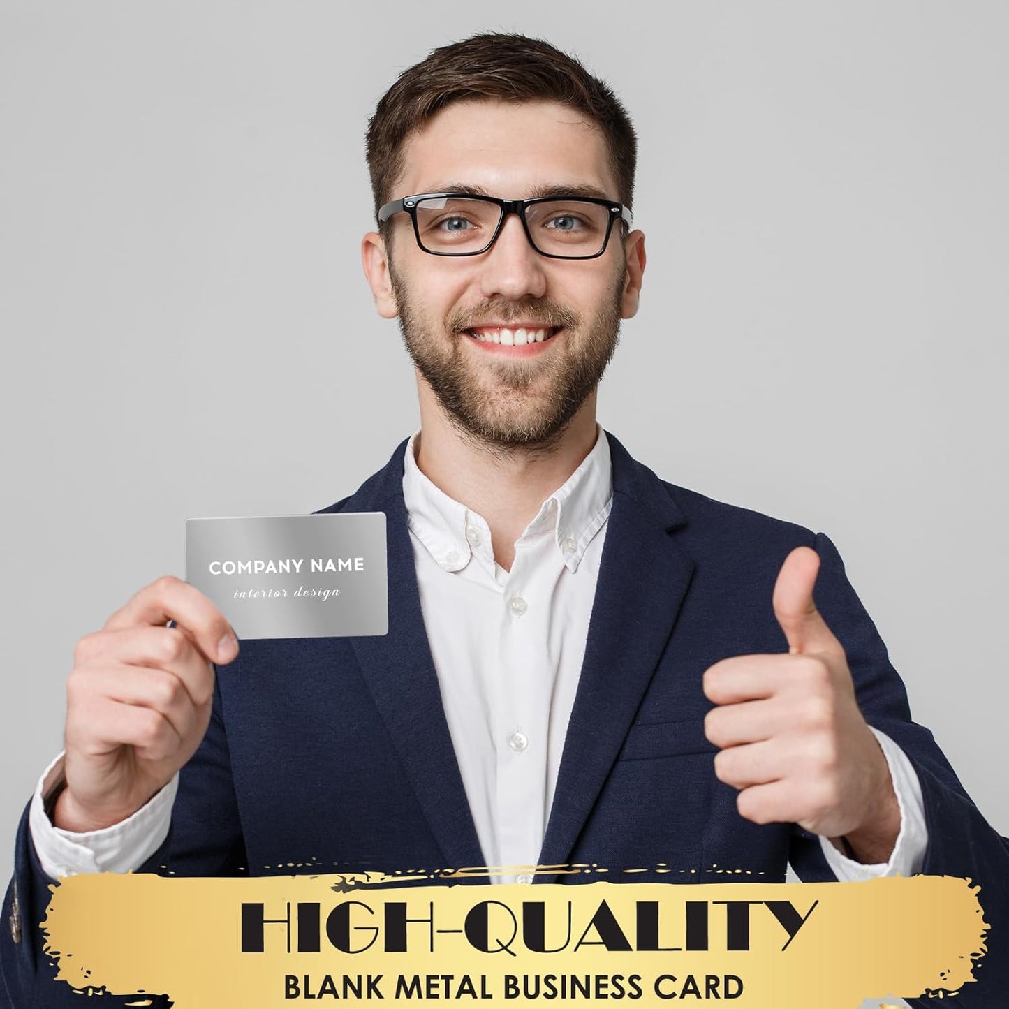 weparmeety 100 Pcs Sliver Metal Engraving Blanks Colorful Aluminum Sheet Laser Engraving Business Card Multipurpose DIY Gift Cards 86 x 54 x 0.21 mm