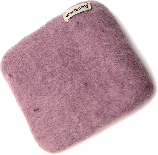 Woolbuddy Needle Felting Wool Mat – 6x6x1.5 Inch Pad for Felting Projects – Durable, Eco-Friendly Alternative to Foam Felting Pads – Ideal for Felting Supplies & Tools (Lavender)