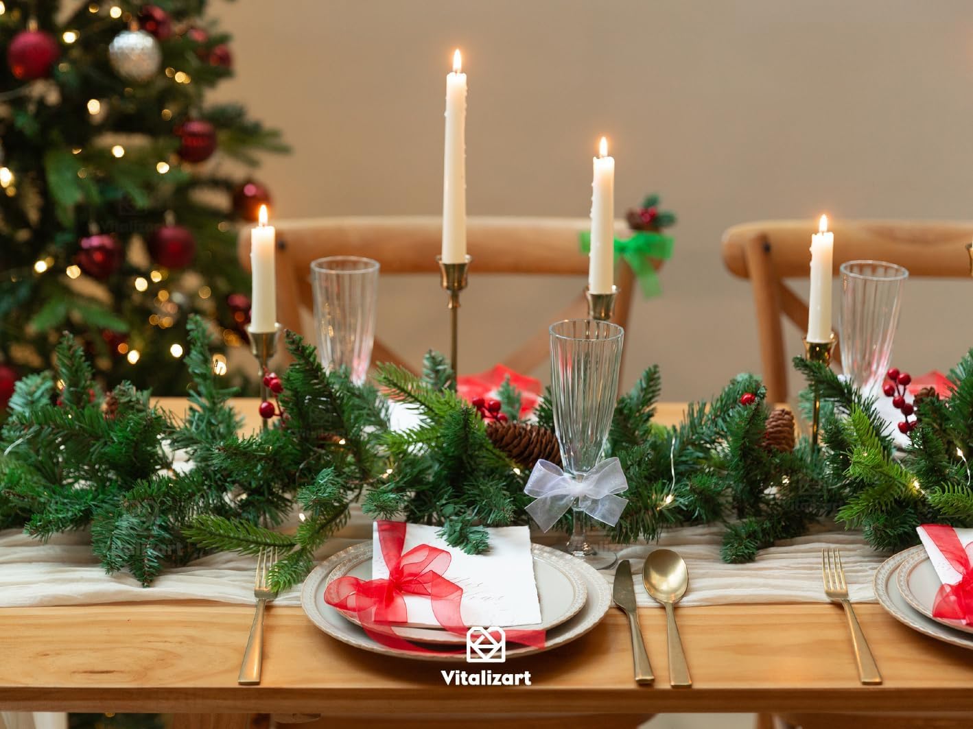 Vitalizart Organza Ribbon 1" x 90Yd Mixed Color Sheer Ribbons Set 10 Yd x 9 Rolls Handmade for Gift Wrapping Christmas Tree Crafts Bows Wedding Invitations Wreaths Wrap