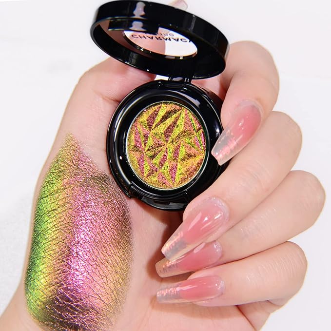CHARMACY Duochrome Eyeshadow, Insane Shifters Chameleon Eyeshadow, Creates High-Impact, Metallic Eye Looks, 100% Vegan and Cruelty Free, 1.9g (#902)