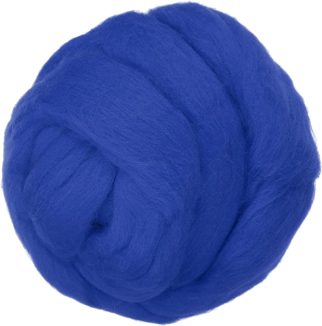 PATIKIL Wool Roving Yarn, 80G/2.82OZ Soft Felting Wool Pure Chunky Roving Yarn Bulk for Needle Felting Knitting Blanket Spinning Weaving DIY Craft, Dark Blue