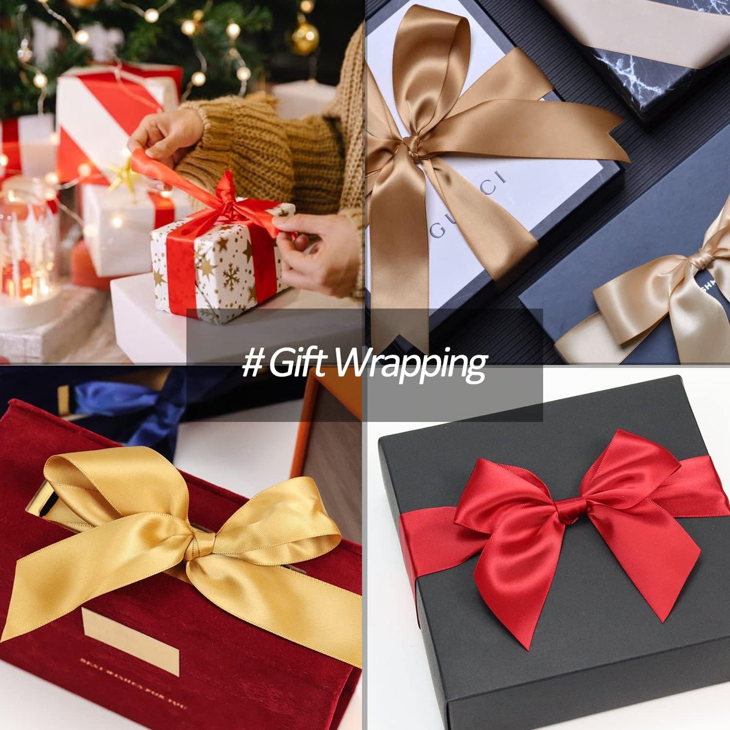 5/8" Wide x 100 Yards Single Face Polyester Satin Ribbon, Satin Ribbon for Crafts, Gift, Hair Bows, Wedding Party Decoration, Bow Making & Other Projects (Oliver Green)