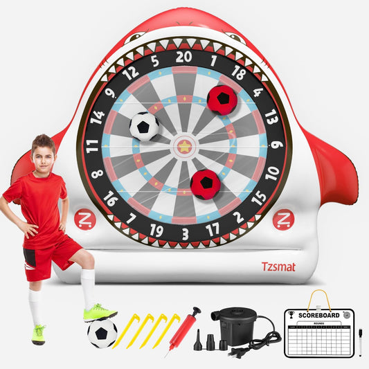 Inflatable Giant Kick Darts - Jumbo Soccer Dartboard Game- Big Carnival Games - Giant Outdoor Games - Giant Yard & Lawn Game for Kids & Adults