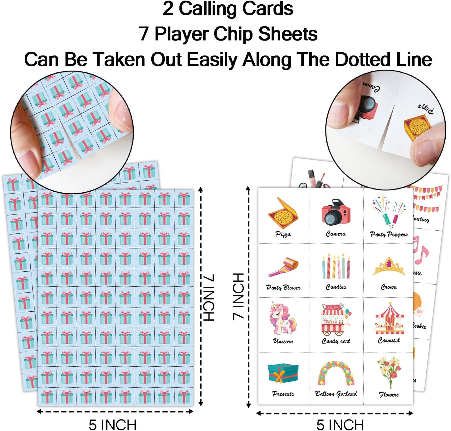 Birthday Party Bingo Game Cards(24 Players), Birthday Bingo Card for Family Friend Adult, Large Group Holiday Party Activity Favor Decoration Supplies -002