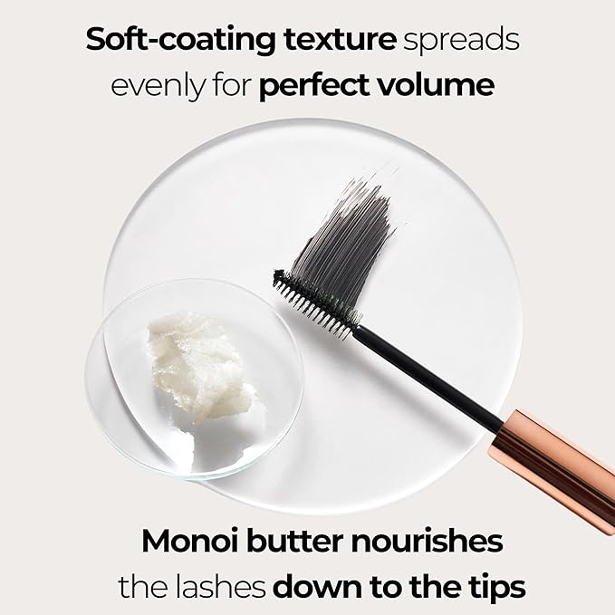 M. Asam MAGIC FINISH XXL Volume Mascara (0.33 Fl Oz) – Volumizing Mascara with Monoi Butter, Deep Brown Lash Definition & Length, Weightless Texture, Vegan & Silicone-Free