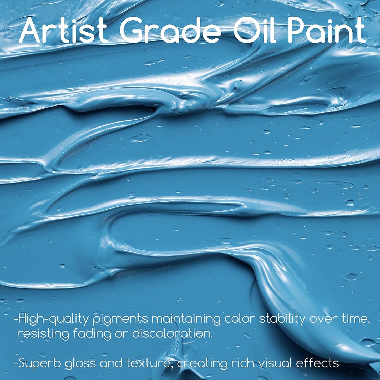 MEEDEN Artist Grade Oil Paint: Pastal Blue - 60ml/2oz Tube - Professional Art Paints for Canvas Painting
