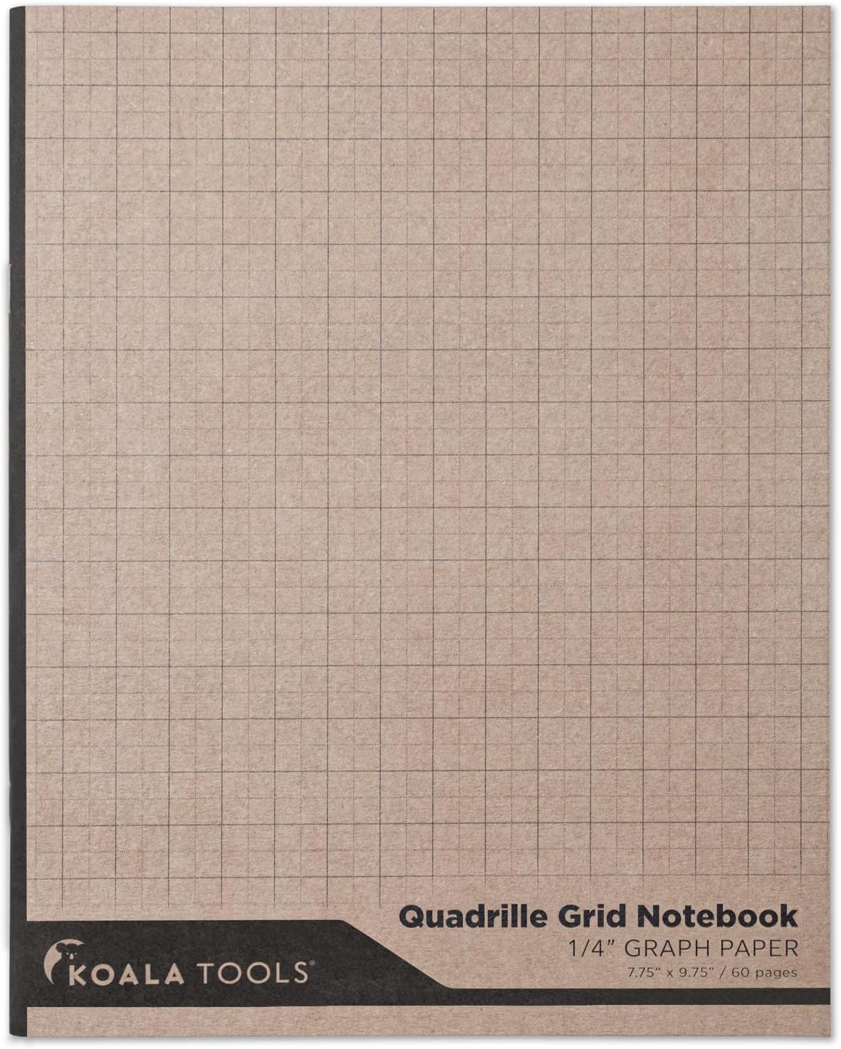 KOALA TOOLS | Graph Paper Notebook (3 Pack) | 7.75" x 9.75", 60 pp. - Quad, Grid, Graphing Field Notebook Set - For Scientific and Math Use