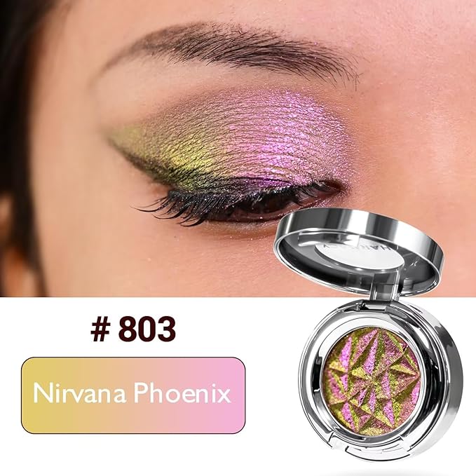 CHARMACY Multichrome Eyeshadow, Insane Shifters Chameleon Eyeshadow, Creates High-Impact, Metallic Eye Looks, 100% Vegan and Cruelty Free, 1.9g (#803)