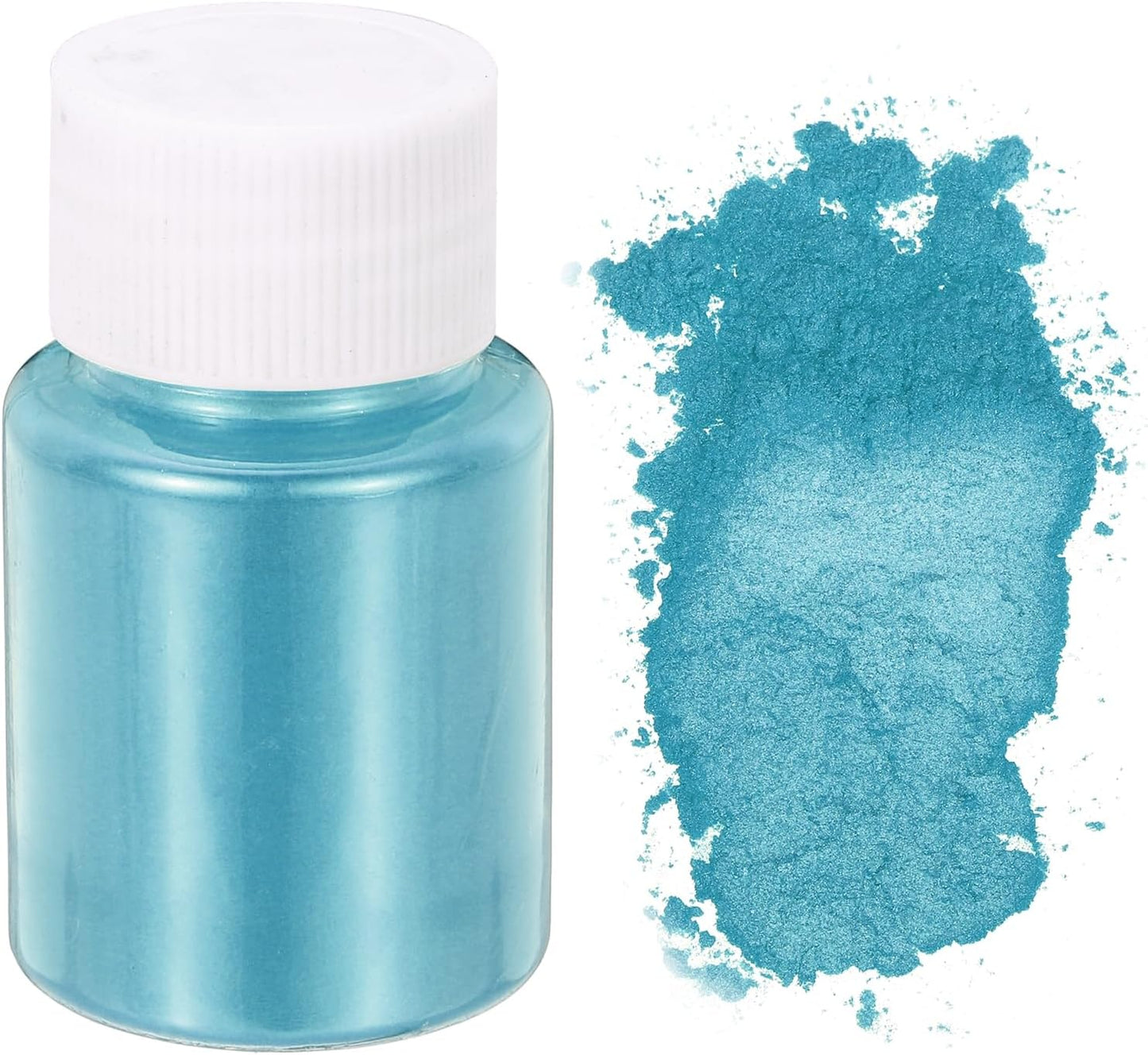 uxcell 10g/0.35oz Cosmetic Grade Mica Powder, 600 Mesh Mica Powder Natural Resin Epoxy Pigment Powders for Casting Resin, Candle Dye, DIY Nail Polish and Lip Gloss, Sky Blue