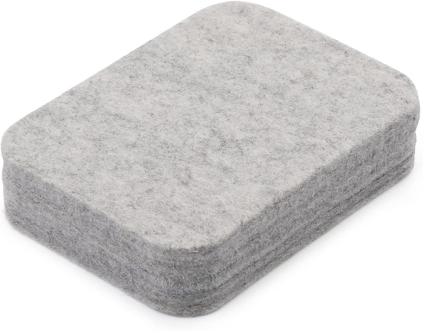 Mayboos Needle Felting Pad, Grey Sponge Needle Felting Pad, 4.52"x3.34" Natural Wool Needled Felting Mat for Any Wool Felting Makeing