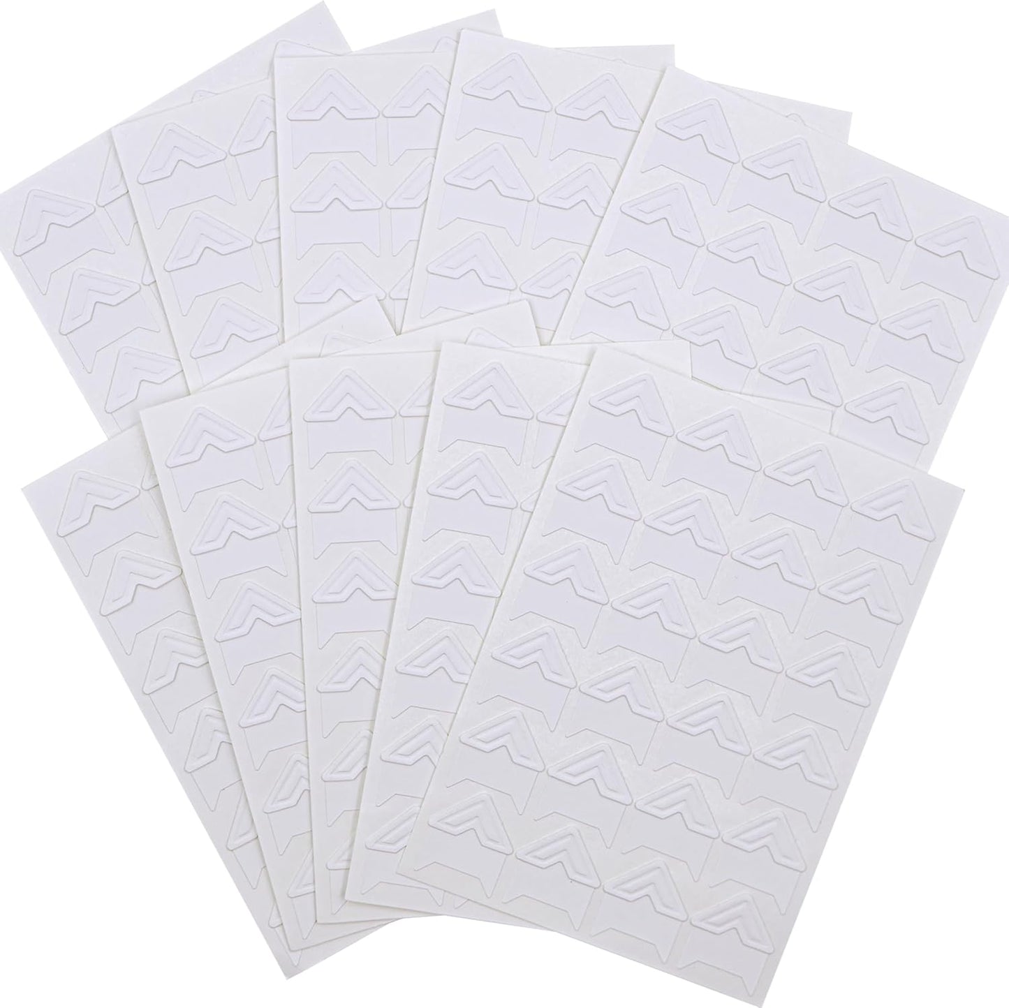 240 Pieces Photo Corners Self Adhesive Photo Corner Stickers, Picture Mounting Corners Acid Free Photo Corner for DIY Scrapbook, Album, Picture Frames, Journal Supplies (White)