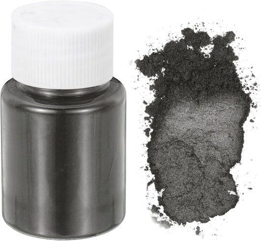 uxcell 10g/0.35oz Cosmetic Grade Mica Powder, 600 Mesh Mica Powder Natural Resin Epoxy Pigment Powders for Casting Resin, Candle Dye, DIY Nail Polish and Lip Gloss, Silver Gray