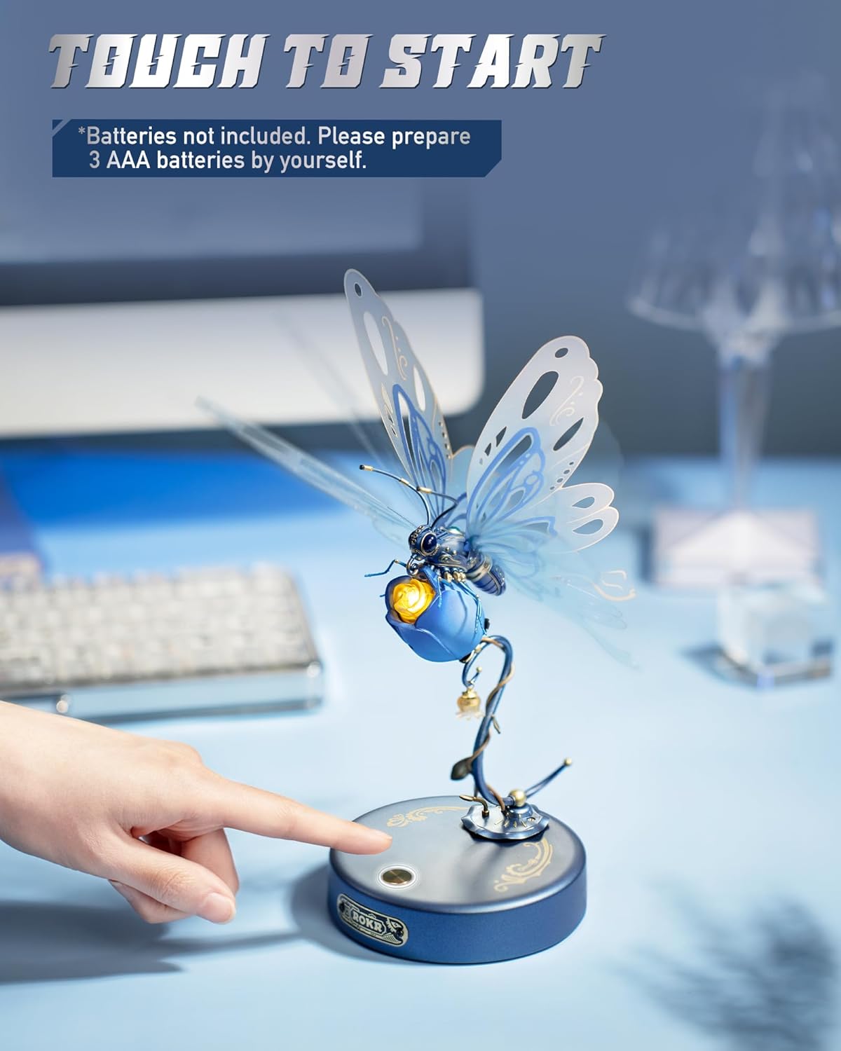 ROKR 3D Metal Puzzles for Adults-Metal Model Kits for to Build-Crafts for Adults-Gifts for Teenage Boys Girls