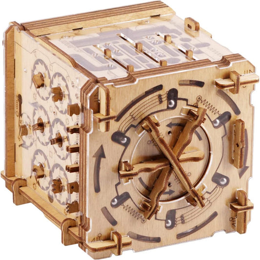 iDventure Cluebox Cambridge Labyrinth – Wooden 3D Puzzle Box – Escape Room Brain Teaser Gift – Money Puzzle Box for Adults & Men