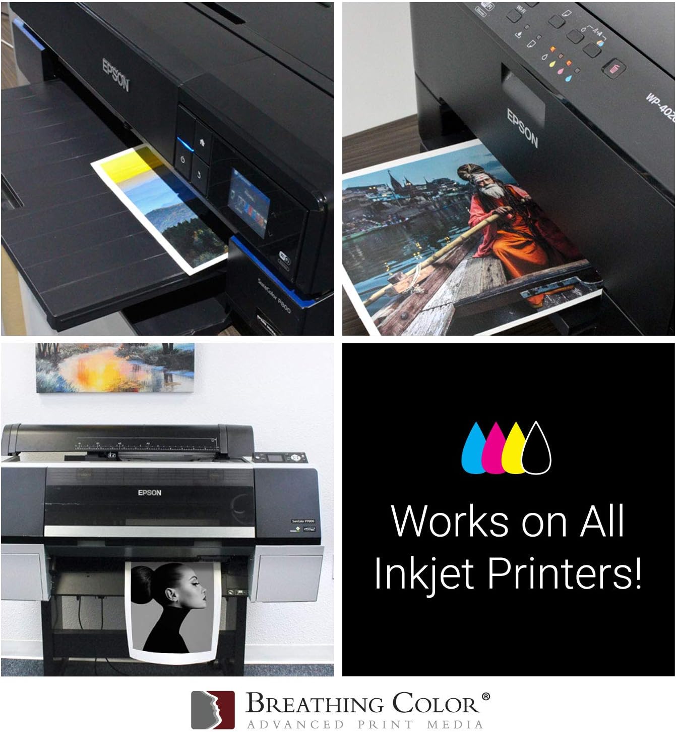 Premium Lyve Matte Canvas Sheets Professionals choice for Archival Inkjet for Use on Epson, Canon and HP printers. 13 inch x 19 inch 25 sheets