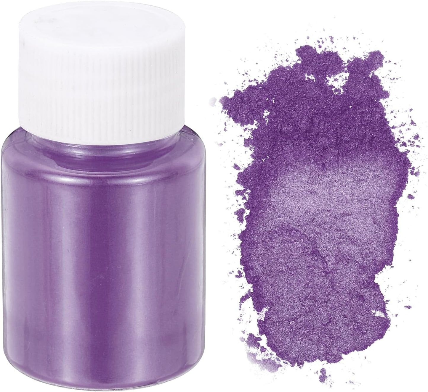 uxcell 10g/0.35oz Cosmetic Grade Mica Powder, 600 Mesh Mica Powder Natural Resin Epoxy Pigment Powders for Casting Resin, Candle Dye, DIY Nail Polish and Lip Gloss, Purple